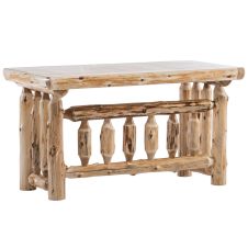 Cedar Lake Solid Wood Log Writing Desk