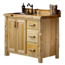 Cedar Lake Solid Wood Rustic Washstand