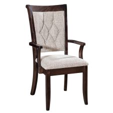 Chelsea Modern Upholstered Dining Arm Chair - Normal Fabric Upholstery