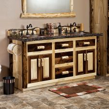 60" Black Walnut and Cedar Vanity
