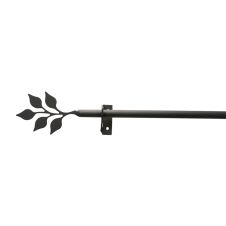 Wrought Iron Leaf Curtain Rod w/Hardware