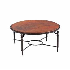 Durango Hammered Copper Round Coffee Table