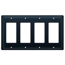 Wrought Iron Plain Quad GFI Cover
