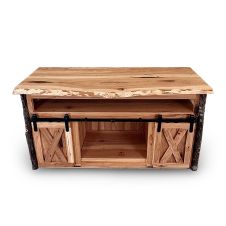 Saranac Hickory Barn Door TV Stand