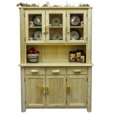 Hidden Lake 3 Door Log Buffet & Hutch
