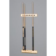 Log wall cue rack