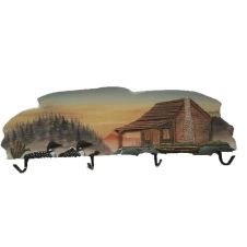 Black Bear Family Wood Art