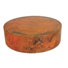 Modern Round Hammered Copper Coffee Table