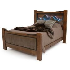 Mountain Horizon Northern Lights Barnwood Bed