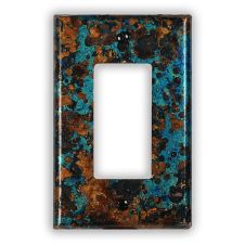 Mystic Topaz 1 Rocker/GFI Copper Switch Plate