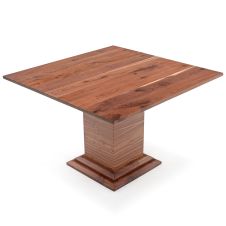 Natural Black Walnut Pedestal Table 