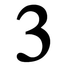 Wrought Iron House Number 3