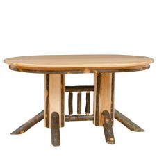 Saranac Hickory Oval Double Pedestal Dining Table