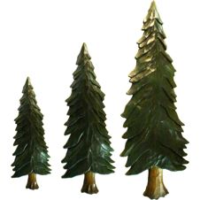 Welcome Pine Tree Wood Art