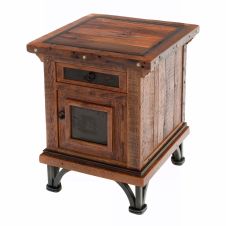 Red River Rustic Reclaimed Enclosed Nightstand