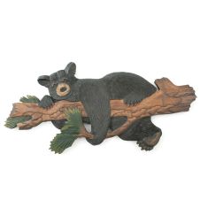 Rustic Bear in Tree Wood Wall Art
