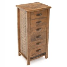 Rustic Corrugated 6 Drawer Barnwood Lingerie Chest