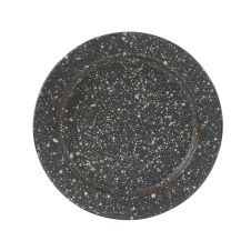 Rustic Gray Granite Enamel Salad Plate