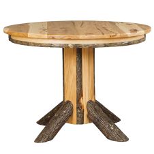 Saranac Hickory Round Single Pedestal Dining Table - 42" Diameter
