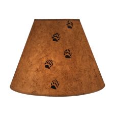 Rustic Umber Bear Track Lampshade