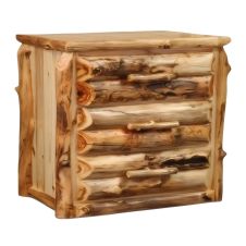 Silverleaf Aspen 3 Drawer Log Chest with Half Log Drawers