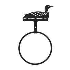 Wrought Iron Loon Towel Ring