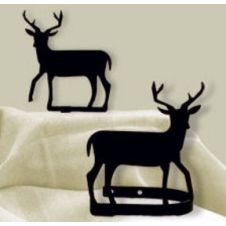 Wrought Iron Deer Curtain Tie Backs