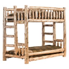 Cedar Lake Twin over Twin Log Bunk Bed