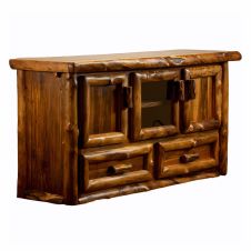 Yosemite Aspen & Barn Wood Entertainment Stand - Custom Finish