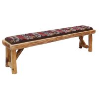 Beartooth Aspen Upholstered Dining Bench-72-NL-DBR-FRE