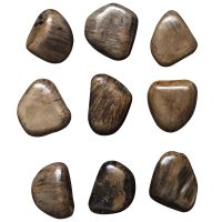 Pebbles Wood Walnut Decor