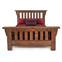 Stony Brooke Rustic Reclaimed Royal Mission Bed - Slim Timber