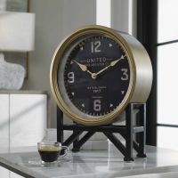 Shyam Vintage Brass Table Clock