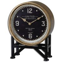 Shyam Vintage Brass Table Clock