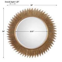 Marlo Antiqued Round Mirror