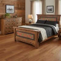 Barnwood Bed: Some lifestyle images are created with AI for visualization purposes. Crafted from natural solid wood, each piece is unique and will vary.