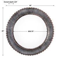 Tanaina Forged Round Mirror