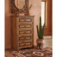 Barnwood Chest: Some lifestyle images are created with AI for visualization purposes. Crafted from natural solid wood, each piece is unique and will vary.