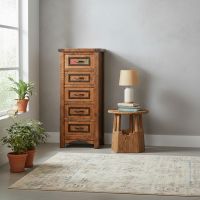 Lingerie Chest: Some lifestyle images are created with AI for visualization purposes. Crafted from natural solid wood, each piece is unique and will vary.
