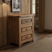 Rustic Chest of Drawers: Some lifestyle images are created with AI for visualization purposes. Crafted from natural solid wood, each piece is unique and will vary.