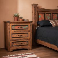 Rustic Chest of Drawers: Some lifestyle images are created with AI for visualization purposes. Crafted from natural solid wood, each piece is unique and will vary.