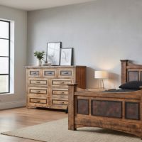 9 Drawer Dresser: Some lifestyle images are created with AI for visualization purposes. Crafted from natural solid wood, each piece is unique and will vary.