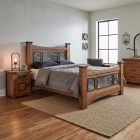 Panel Bed: Some lifestyle images are created with AI for visualization purposes. Crafted from natural solid wood, each piece is unique and will vary.