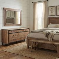 Mirror: Some lifestyle images are created with AI for visualization purposes. Crafted from natural solid wood, each piece is unique and will vary.