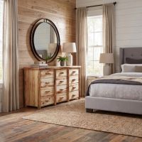 Aspen Log Dresser: Some lifestyle images are created with AI for visualization purposes. Crafted from natural solid wood, each piece is unique and will vary.