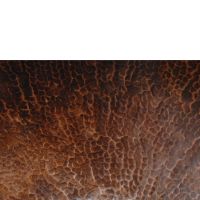 13" Small Round Oil Rubbed Bronze Hammered Copper Vessel Sink