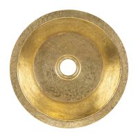 14" Round Polished Brass Terra Firma Brass Bar & Prep Sink - 2" Drain
