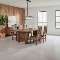 Dining Side Chair: Some lifestyle images are created with AI for visualization purposes. Crafted from natural solid wood, each piece is unique and will vary.