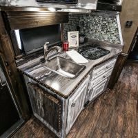 15" Square Nickel Hammered Copper Bar & Prep Sink - 2" Drain