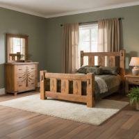 Barn Wood Chest: Some lifestyle images are created with AI for visualization purposes. Crafted from natural solid wood, each piece is unique and will vary.